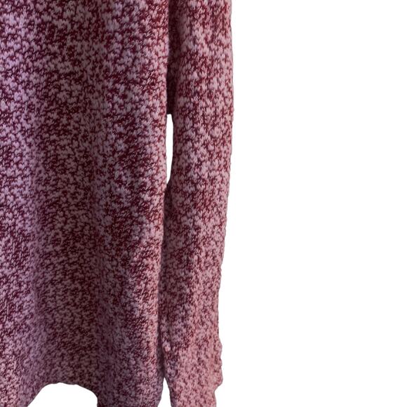 American Rag Red Burgundy Wine Oversized Sweater Open Back XS Cozy Cowl Neck - Picture 2 of 9